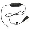 Cable para auriculares Jabra GN1200 Smart Cord de QD a RJ10, 0,8 m, recto, negro (88001-99)