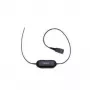Cable para auriculares Jabra GN1200 Smart Cord de QD a RJ10, 0,8 m, recto, negro (88001-99)