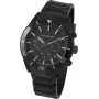 JACQUES LEMANS KC-104B reloj unisex analógico de cuarzo 44mm esfera negra correa de piel auténtica