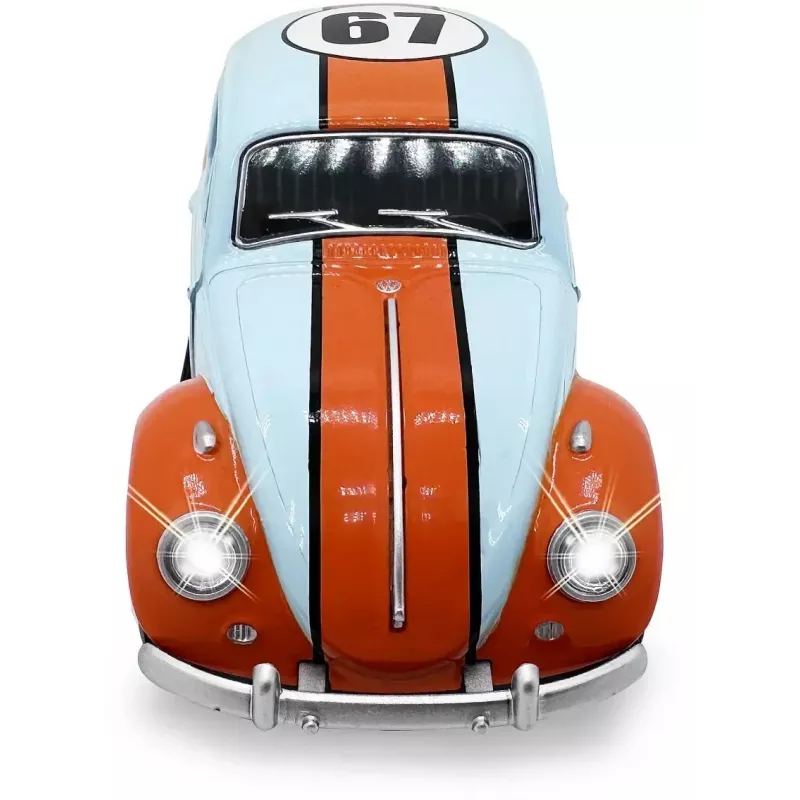 JAMARA 402600 Volkswagen Beetle 1967 1:28 coche a escala, azul claro, 3+ años
