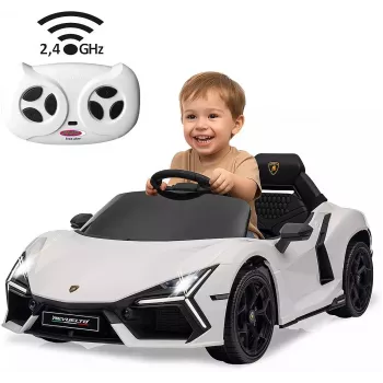 Jamara Ride-on Lamborghini Revuelto blanco 2,4GHz Li-Power 12