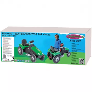 Jamara Tractor montable Big Wheel 12V Green 3+