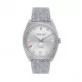 JASON HYDE JH20000 Reloj mujer de cuarzo 36mm acero inoxidable piel negra
