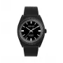 JASON HYDE MAN JH10009 40mm Acero inoxidable Reloj de cuarzo Esfera negra Correa de piel
