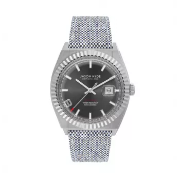 JASON HYDE MAN JH30001 40mm Reloj de cuarzo Esfera negra Correa de tela negra