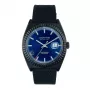 JASON HYDE MAN JH30008 Reloj analógico de cuarzo 40 mm esfera negra correa de piel