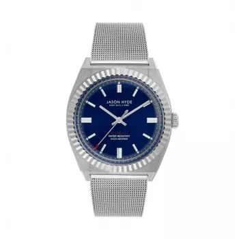 Reloj de cuarzo analógico de hombre Jason Hyde JH10005 40mm caja de acero inoxidable correa de piel marrón