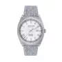 Jason Hyde reloj de hombre analógico de cuarzo JH30000 40mm acero inoxidable esfera negra correa de piel auténtica