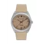 JASON HYDE Reloj unisex JH10010 40mm Acero inoxidable Cuarzo Analógico Esfera negra Correa de piel ecológica