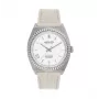 JASON HYDE Reloj mujer JH20014 36mm cuarzo acero inoxidable esfera plateada piel marrón
