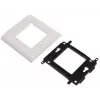 JAVEL Bastidor individual para 2 módulos M45, 1M, 45x45, blanco