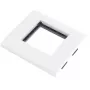 JAVEL Bastidor individual para 2 módulos M45, 1M, 45x45, blanco