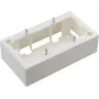 JAVEL Toma doble de superficie 4 módulos M45 blanca