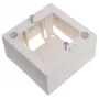 Caja individual de superficie JAVEL para 2 módulos M45, 1M, 45x45, blanca