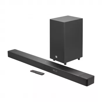 JBL Cinema barra de sonido de 3.1.2 canales con Dolby Atmos y subwoofer inalámbrico, 590W, negra