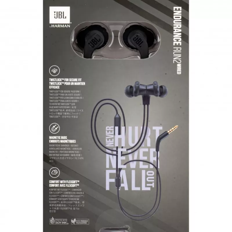 Auriculares con cable JBL Endurance Run 2 impermeables - negro