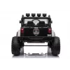 JC666 Coche eléctrico infantil de policía con luces LED, MP3 y mando a distancia blanco