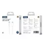 Jellico B1 Cable de datos y carga rápida PD 20W USB-C a USB-C universal duradero y suave 1m blanco