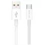 Cable de datos y carga rápida PD 20W USB a USB-C Jellico B1 duradero y suave 1 m blanco