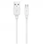 Jellico Cable de datos y carga rápida 3.1A Micro USB a USB Durable-Soft universal B15 1m blanco