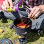 Jetboil Olla de cerámica 1,5L - Olla de camping con FluxRing, aluminio anodizado duro, recubrimiento antiadherente, asas plegables