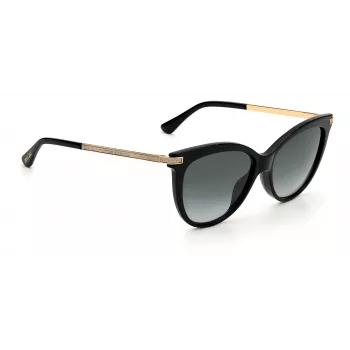 JIMMY CHOO AXELLEGS8079O gafas de sol mujer butterfly cat-eye - montura negra, lentes degradadas grises 56/16/145 mm