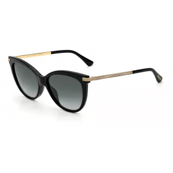 JIMMY CHOO AXELLEGS8079O gafas de sol mujer butterfly cat-eye - montura negra, lentes degradadas grises 56/16/145 mm