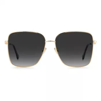 JIMMY CHOO HESTER-S-2M2 Gafas de sol para mujer - Montura negra, lentes gris degradado, 59 mm