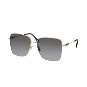 JIMMY CHOO HESTER-S-2M2 Gafas de sol para mujer - Montura negra, lentes gris degradado, 59 mm