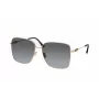 JIMMY CHOO HESTER-S-2M2 Gafas de sol para mujer - Montura negra, lentes gris degradado, 59 mm