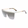 Jimmy Choo Leah/S 06JHA Gafas de sol para mujer Montura mariposa de metal dorado Lentes marrón degradado 57mm