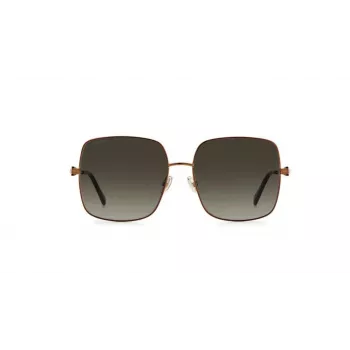 Gafas de sol de mujer JIMMY CHOO LILI-S-J7D mariposa cat eye montura de metal dorada lentes marrones degradadas 58 mm