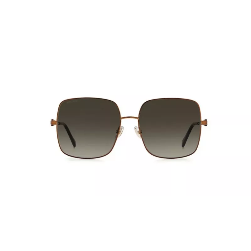 Gafas de sol de mujer JIMMY CHOO LILI-S-J7D mariposa cat eye montura de metal dorada lentes marrones degradadas 58 mm
