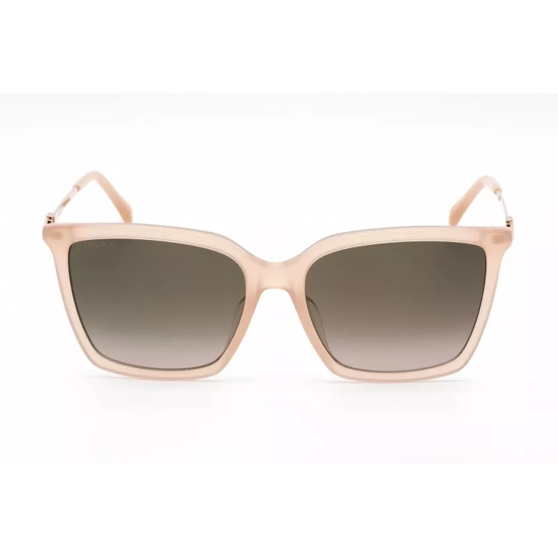 JIMMY CHOO TOTTA-G-S-FWM gafas de sol mujer - montura de acetato negra, lentes degradadas grises, 56 mm