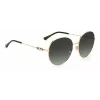 JIMMY CHOO Gafas de sol para mujer BIRDIESPEFIB - Montura de acetato cat-eye cuadrada extragrande - 60/18/145 mm - Protección UV400