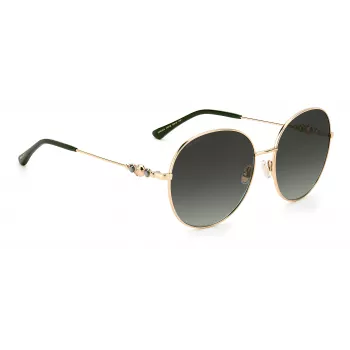 JIMMY CHOO Gafas de sol para mujer BIRDIESPEFIB - Montura de acetato cat-eye cuadrada extragrande - 60/18/145 mm - Protección UV400