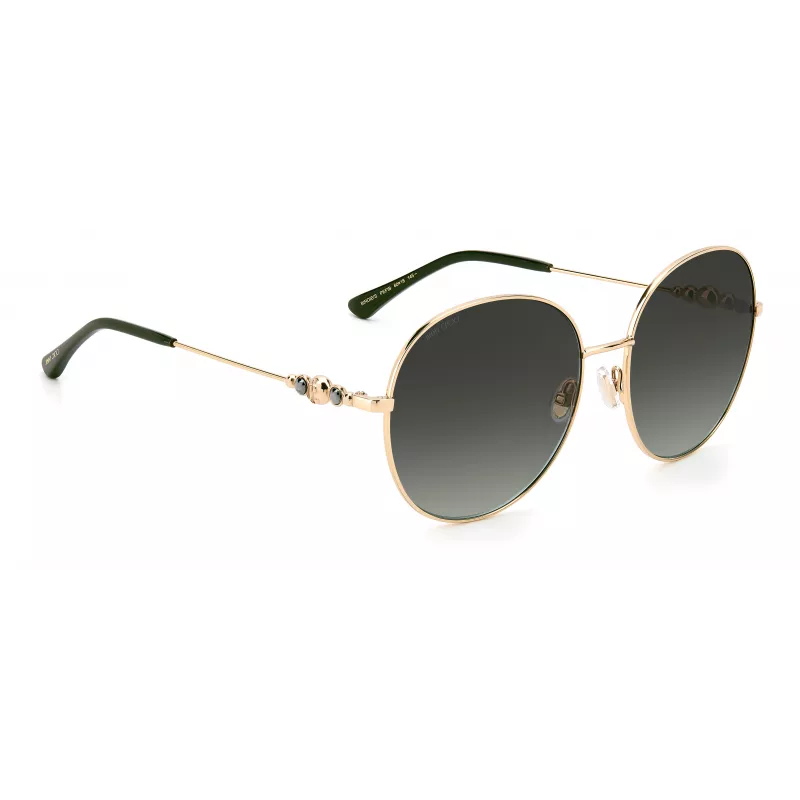 JIMMY CHOO Gafas de sol para mujer BIRDIESPEFIB - Montura de acetato cat-eye cuadrada extragrande - 60/18/145 mm - Protección UV400