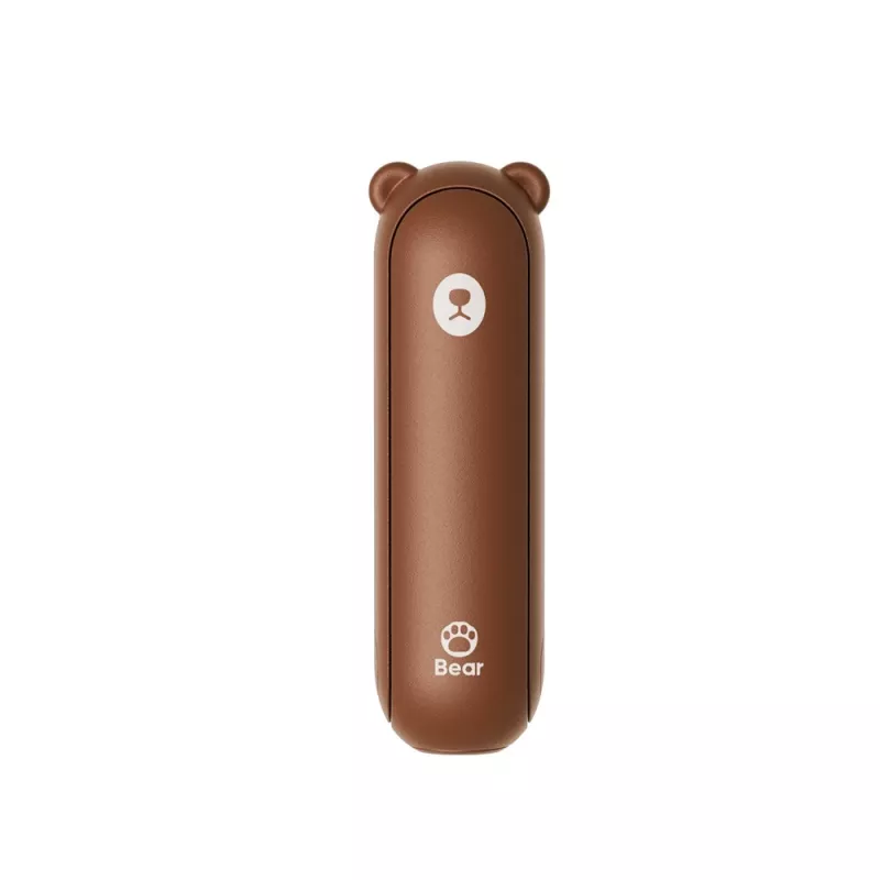 JISULIFE ventilador de mano 8 marrón - miniventilador portátil recargable con función de batería externa