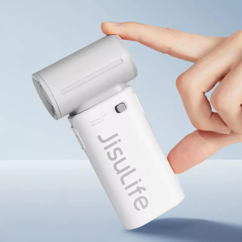JISULIFE Ventilador de mano Life9 5000mAh USB portátil - Gris