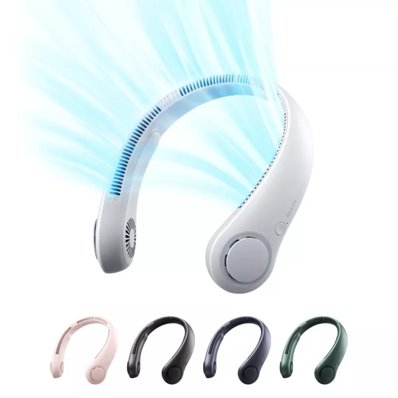 Ventilador de cuello JISULIFE Neck Fan 3, Gris