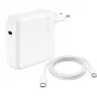 Fuente de alimentación JLC 96W USB-C con cable USB-C de 2m, USB PD 3.0, conector UK, blanco (a granel)