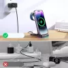 Soporte de carga inalámbrica 3 en 1 Joyroom para iPhone, Apple Watch, AirPods - carga rápida de 15W, negro (JR-WQN01)