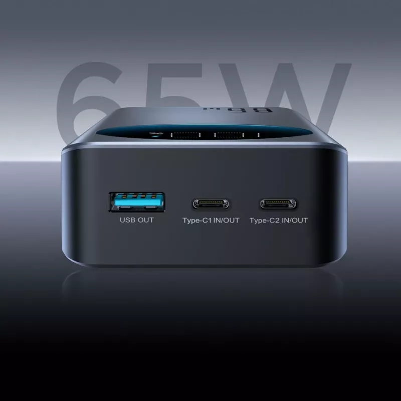 JOYROOM power bank 30000mAh 65W con pantalla digital (JR-PBF05) - negro