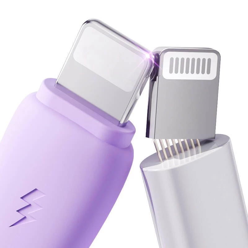 JOYROOM cable 3en1 USB a USB-C/Lightning/Micro USB 3.5A, 1m (morado)