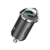 JOYROOM cargador de coche USB de 45W con USB-C y USB-A, Power Delivery, Quick Charge 3.0, AFC, SCP, gris (C-A35)