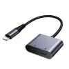 Joyroom adaptador DAC 2 en 1 Lightning a Lightning/Lightning, 60W, 0,12m, negro (JR-SY-L02)