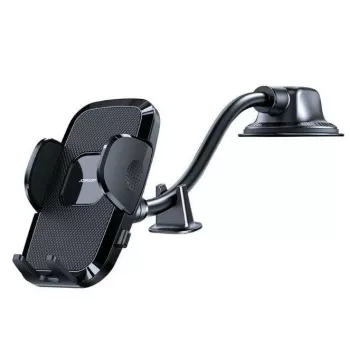 Soporte para móvil Joyroom con brazo flexible para salpicadero y parabrisas negro