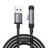 Cable USB-A a USB-C en ángulo de 90° Joyroom EnjoyX Series A56, 3A, 480 Mbps, 1,2 m, negro (S-A56)