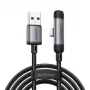 Cable USB-A a USB-C en ángulo de 90° Joyroom EnjoyX Series A56, 3A, 480 Mbps, 1,2 m, negro (S-A56)