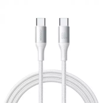 JOYROOM Flash Series Cable USB-C a USB-C A28, 60W, 480 Mbps, 2m, blanco (S-A28-CCW2)